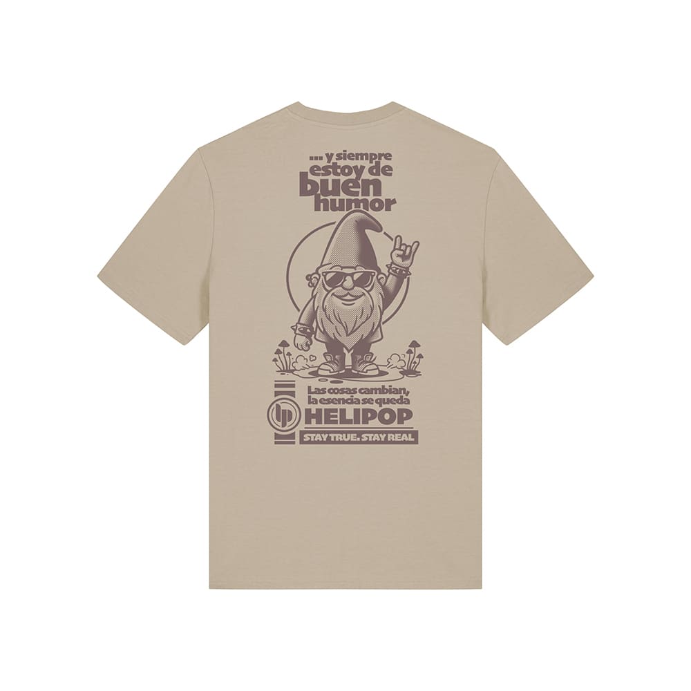 100% RICH ORGANIC COTTON GNOMO UNISEX T-SHIRT - Image 2
