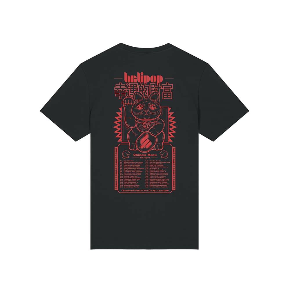 CHINESSE VEGAN MENU T-SHIRT - Image 4